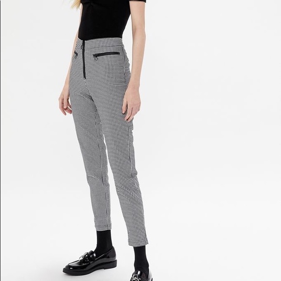 high waisted gingham pants